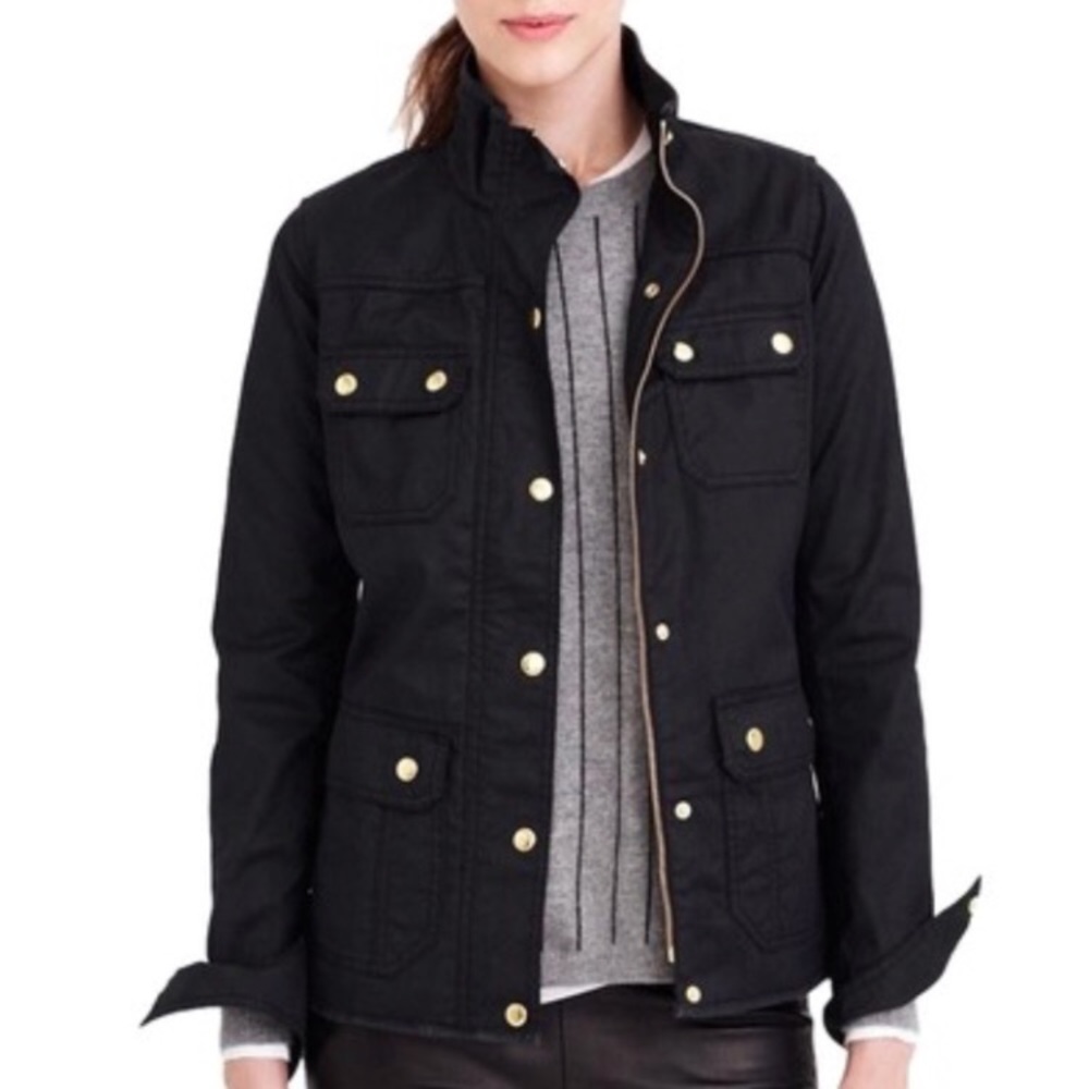 NWOT Black J Crew Field Jacket petite small